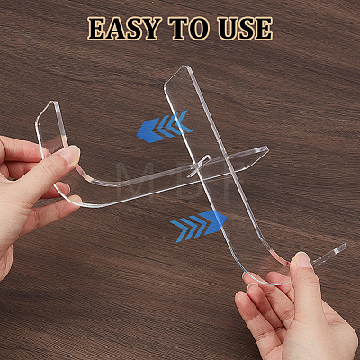 2Pcs Acrylic Hockey Puck Holder AJEW-WH0817-024A-01-1