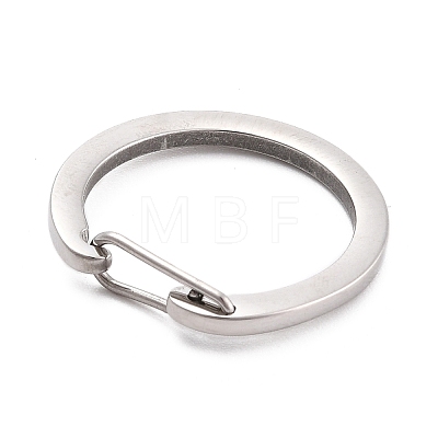 304 Stainless Steel Push Gate Snap Key Clasps STAS-B022-01P-01-1