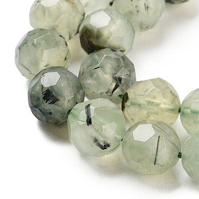 Natural Prehnite Beads Strands G-C150-B02-02-1