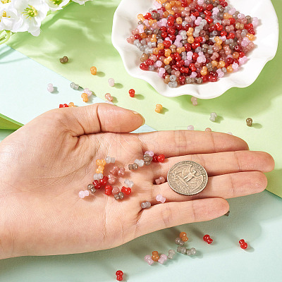 500Pcs Glass Seed Beads SEED-TA0001-52B-1