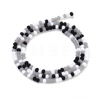 Faceted Glass Beads Strands X-GLAA-F106-B-F08-1