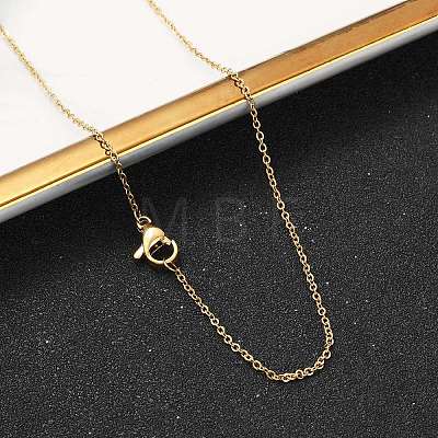 304 Stainless Steel Cable Chain Necklaces NJEW-M151-24G-1