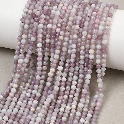 Natural Lepidolite Beads Strands GG-CBA0389-A05-3mm-1