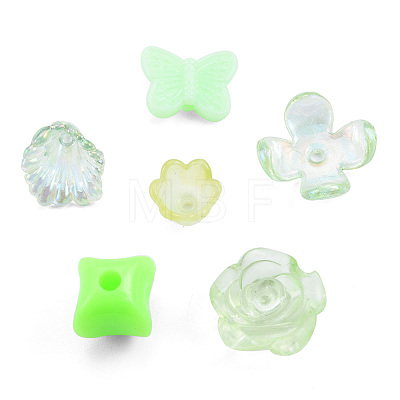 Opaque & Transparent Acrylic Beads MACR-T045-01D-1