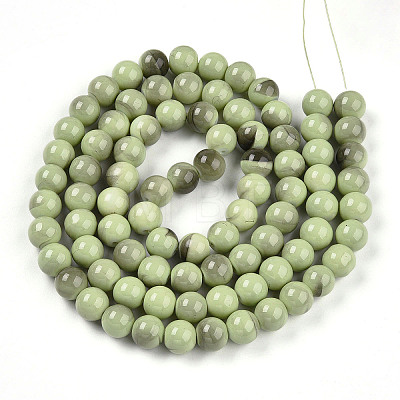 Baking Paint Glass Beads X1-DGLA-N013-10mm-05-1