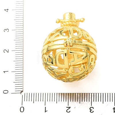 Brass Cage Pendants KK-CBA8ACD-08G-1