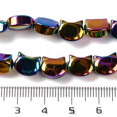 Electroplate Glass Beads Strands EGLA-Q128-09A-FP03-1
