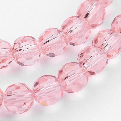 Transparent Glass Bead Strands GLAA-G013-10mm-87-1