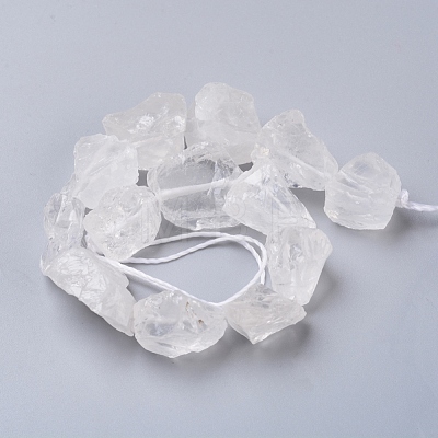 Natural Quartz Crystal Beads Strands G-I283-E06-1