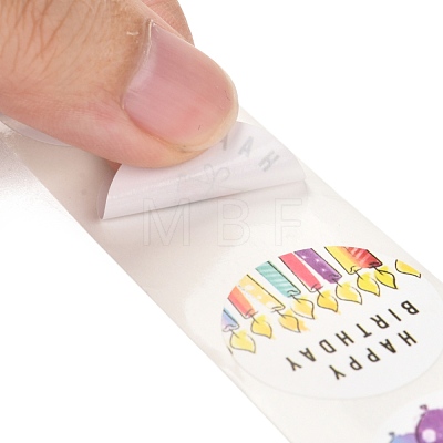 Birthday Themed Pattern Self-Adhesive Stickers DIY-E023-08E-1