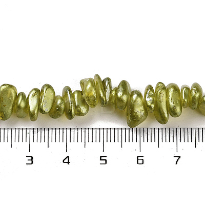 Electroplate Glass Beads Strands GLAA-P062-B09-1
