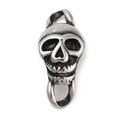 Retro 304 Stainless Steel Halloween Skull Links STAS-L274-015AS-01-1