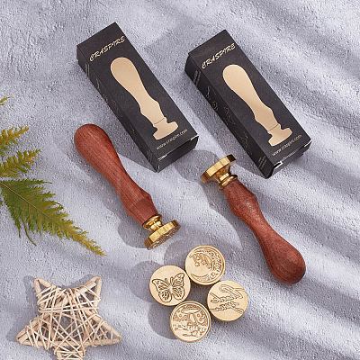 Wax Seal Stamp Set AJEW-WH0517-044-1