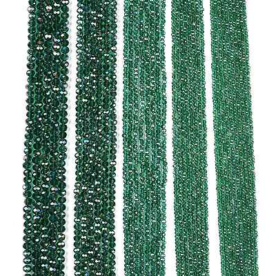 Electroplate Glass Beads Strands EGLA-A044-T8mm-B18-1