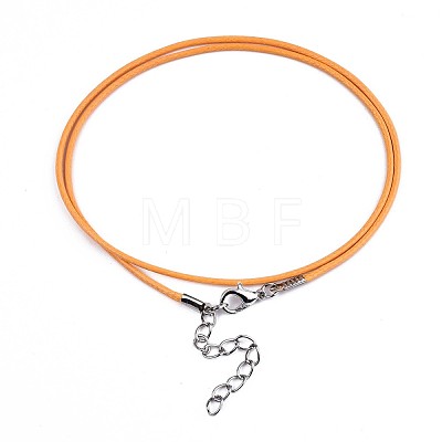 Waxed Cotton Cord Necklace Making MAK-S034-023-1