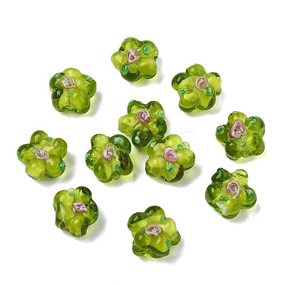 15PCS Handmade Lampwork Beads LAMP-YW0001-66E-1