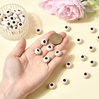 Synthetic Howlite European Beads TURQ-S283-34B-1