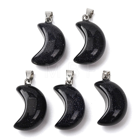 Synthetic Blue Goldstone Pendants G-F820-02L-14-1