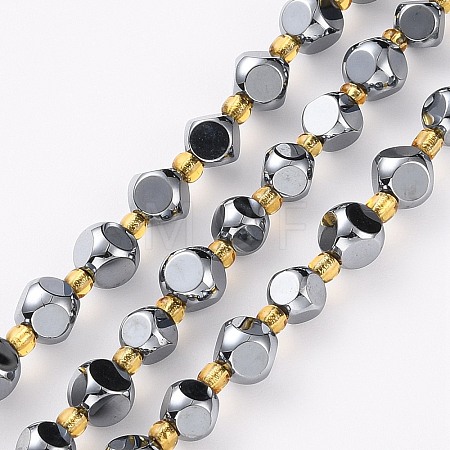 Terahertz Stone Beads Strands G-A030-B18-6mm-B-1