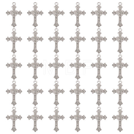 60Pcs Alloy Rhinestone Pendants ALRI-CA0001-14-1