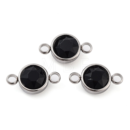 Glass Connector Charms GLAA-G018-P13-1