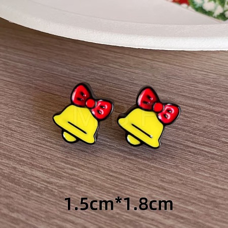 Christmas Theme Resin Stud Earrings FS-WG62E75-01-1