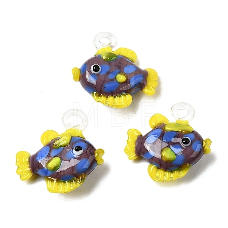 Handmade Lampwork Pendants LAMP-B035-01C-18-1