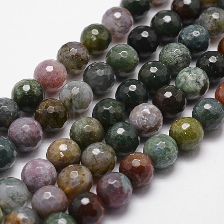 Natural Indian Agate Beads Strands X-G-D840-51-12mm-1