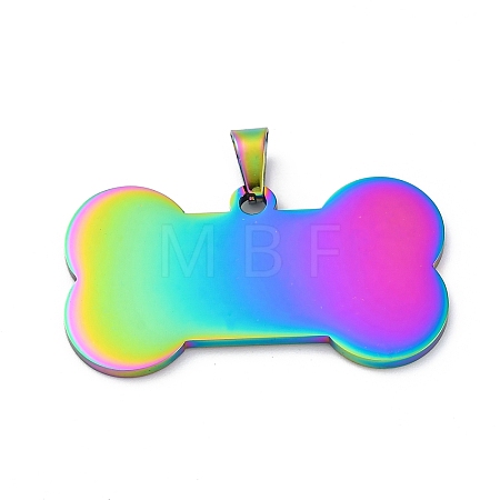 Ion Plating(IP) 304 Stainless Steel Pendants STAS-I140-07B-M-1