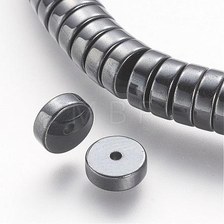 Non-magnetic Synthetic Hematite Beads Strands G-P218-19-03-1