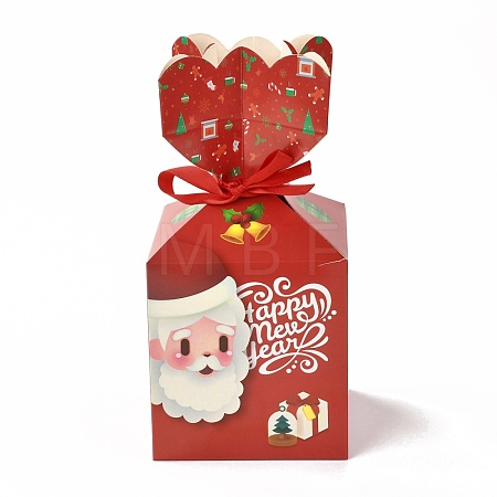 Christmas Theme Paper Fold Gift Boxes CON-G012-03B-1