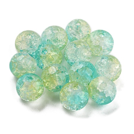 Transparent Crackle Glass Beads GLAA-L046-01A-20-1