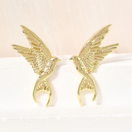 Women's Brass Stud Earrings EJEW-D352-08G-1