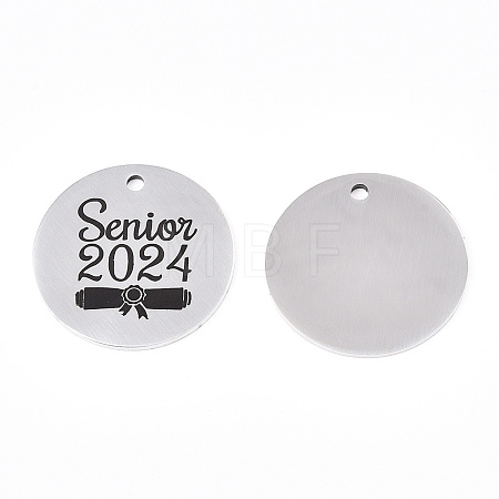 Non-Tarnish 201 Stainless Steel Pendants STAS-T064-38P-26-1