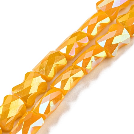 AB Color Plated Glass Beads Strands EGLA-P051-06B-B04-1