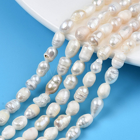 Natural Cultured Freshwater Pearl Beads Strands PEAR-N012-05F-1
