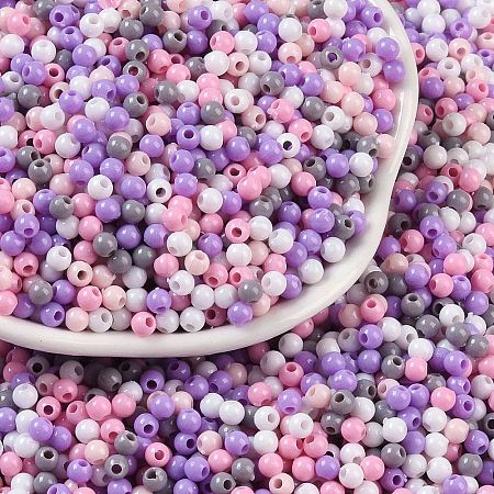 Opaque Acrylic Beads X1-OACR-H118-07A-03-1