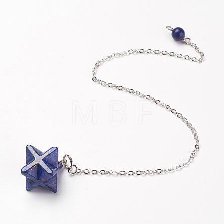 Chakra Natural Lapis Lazuli Dowsing Pendulums G-F516-01E-1