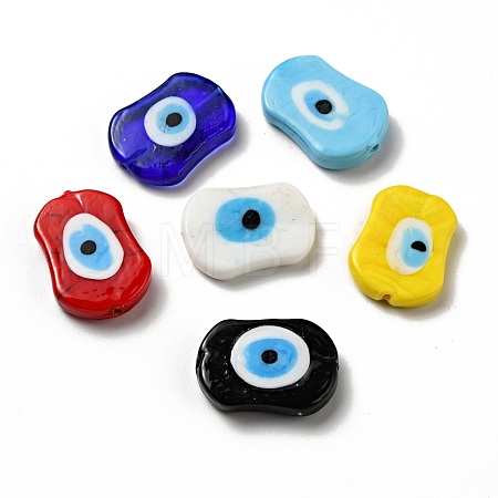 Handmade Evil Eye Lampwork Beads LAMP-G143-03-1