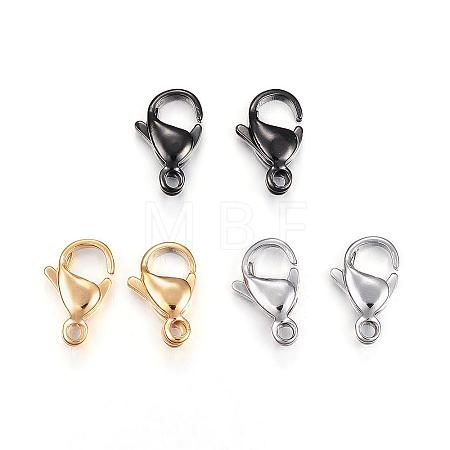 304 Stainless Steel Lobster Claw Clasps STAS-H353-A-02-1