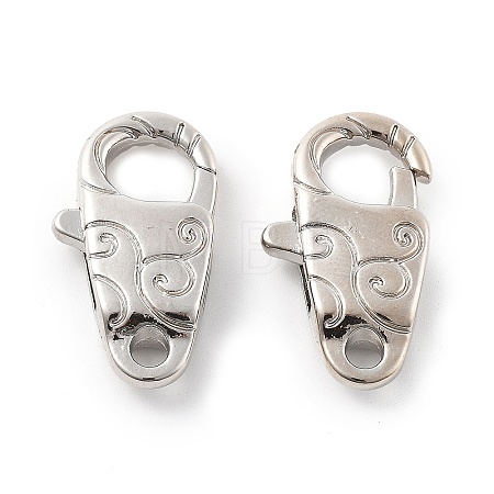 Brass Lobster Claw Clasps KK-R216-18C-P-1