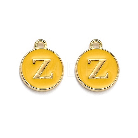 Golden Plated Alloy Enamel Charms LS-ENAM-Q437-13Z-1