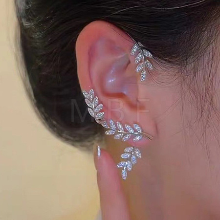 Alloy Rhinestone Cuff Earrings FS-WGFB378-13-1