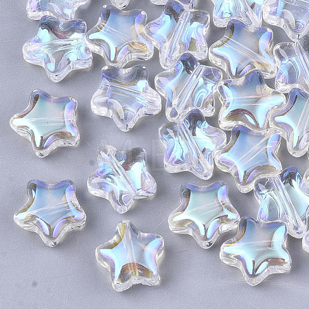 Transparent Glass Beads X-GLAA-N035-01-B01-1
