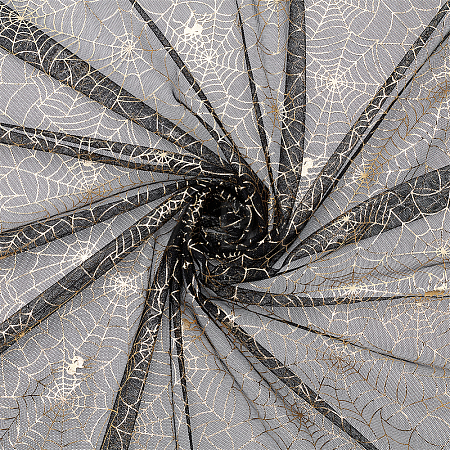 Halloween Spider Web Fabric DIY-WH0410-19B-1
