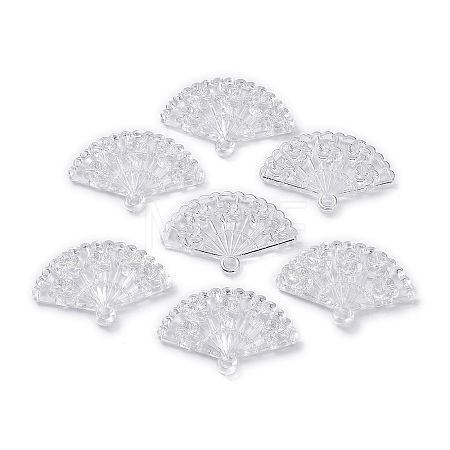 Transparent Acrylic Pendants TACR-A004-07B-02-1