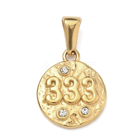 Textured 304 Stainless Steel Pendants STAS-A140-02G-3-1