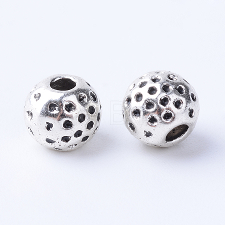 Tibetan Style Alloy Spacer Beads X-TIBE-Q063-66AS-RS-1