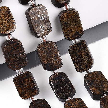 Natural Bronzite Beads Strands G-T138-26A-06-1