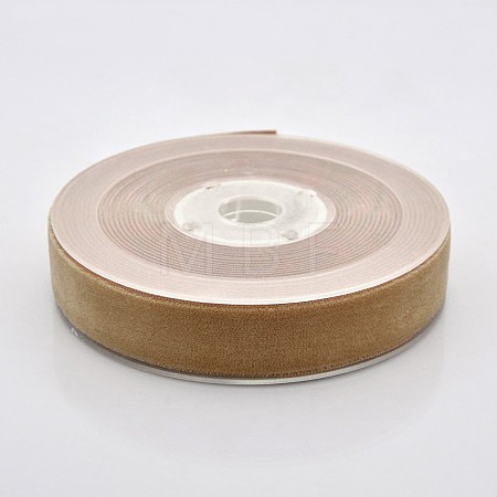 Polyester Velvet Ribbon for Gift Packing and Festival Decoration SRIB-M001-19mm-845-1